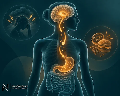 Cortisol y estrés: mecanismo neurobiológico del hambre emocional y el apetito