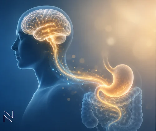 Conexión biológica del eje intestino cerebro y ansiedad