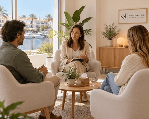 Terapia de comunicación no violenta en Neuroon Clinic Empuriabrava